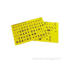 Braille with Large Print Keyboard Stickers Combined